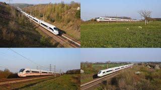 Schnelle Züge auf der Schnellfahrstrecke Köln-Rhein/Main: Europa 406 001, Velaro D, ICE 4 und mehr!