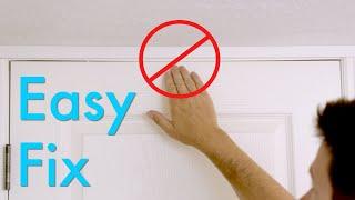 How To Deal With A Door Rubbing At The Top!!!