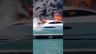 fire at miami beach marina pt 2 #fire #desaster #miami