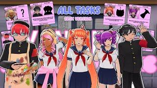 ALL TASKS AND HOW TO COMPLETE THEM (202X ver.) | Yandere Simulator