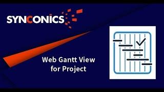 Web Gantt View For Project | Odoo Apps | #Synconics [ERP]