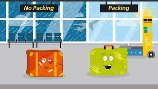 Luggage packing animation ad | Ուղեբեռի փաթեթավորում անիմացիոն հոլովակ