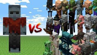 Bouldering Zombie vs Every mobs in Minecraft (Bedrock Edition) - bouldering Zombie vs All mob