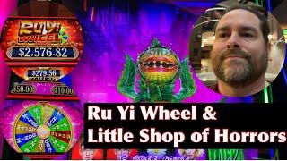 New Slot (Ru Yi Wheel) and Old Fave (Little Shop of Horrors) For Fun and Profit