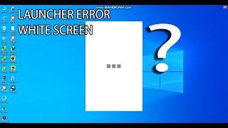 PUBG LITE PC launcher error with white screen