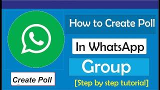 How To Create Poll In WhatsApp Group