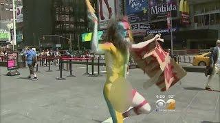 Naked Man In Times Square