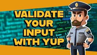 Validate inputs in Node.js using YUP