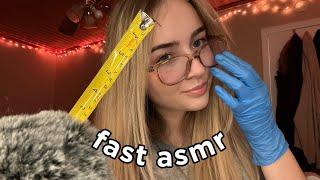 ASMR Fast and Aggressive measuring, tapping and personal attention