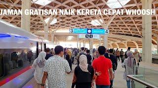 #walkingaround naik kereta api cepat Jakarta Bandung dari Stasiun Padalarang ke Halim gratisan dulu
