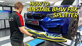 HOW TO Install A Front Splitter To A BMW M4 F82 | Step-By-Step