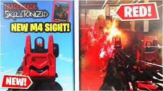 NEW THE WAGES OF SIN M4A1 + UNIQUE IRON SIGHT! RED TRACER PACK SKELETONIZED MODERN WARFARE - WARZONE