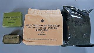 Vintage Military MREs (Meal Ready to Eat) Unboxing