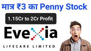 #evexialifecare #pennystock Evexia Lifecare Share Latest Update ● Evexia Lifecare Share Price Target