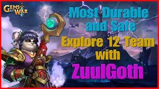 Gems of War-SuperFast Most Durable and Safe Explore 12 Team with ZuulGoth #gemsofwar #gemsofwartips