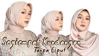 5 Tutorial Hijab Segiempat untuk Kondangan