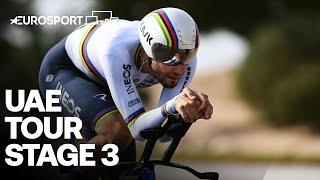 Is it possible to beat Filippo Ganna on ITT? | 2022 UAE Tour - Highlights | Eurosport