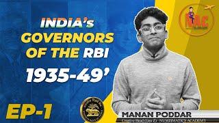 Unveiling India's Financial Stalwarts: RBI Governors Series - Episode 1 (1935-1949)