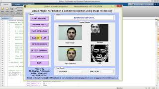 Emotion and Gender Predication from Expression Using Matlab