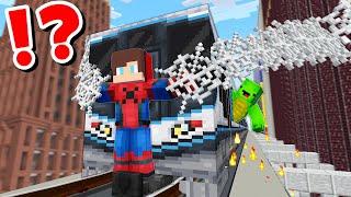 JJ and Mikey in SUPERHEROES CHALLENGE in Minecraft / Maizen animation