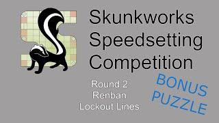 Sudoku Solve - Skunkworks setting competition R2P7 - Renban, Lockout Lines