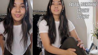 ASMR | Fast & Aggressive Legging Scratching | Rubbing, Smacking *__*