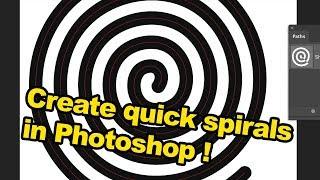 Photoshop tutorial : How to create quick spirals