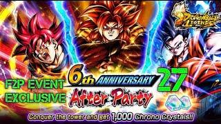 6th ANNIVERSARY AFTER PARTY 27 F2P EVENT EXCLUSIVE | Dragon Ball Legends Gameplay | db legends