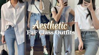 Aesthetic/Minimalist Outfits For F2F Class 2022 (Color Combos) Pinterest & Korean OutFits