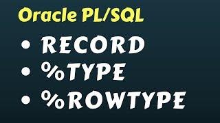 Records in Oracle PLSQL