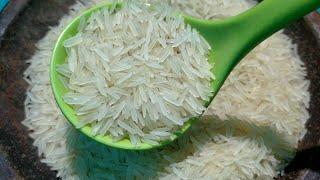 ASMR RAW BASMATI RICE EATING SOUNDS makan beras mentah secobek porsi banyak suapan FULL