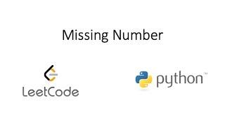 Leetcode - Missing Number (Python)