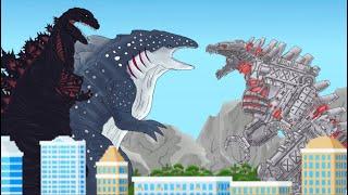 WHALE SHARKZILLA [Whale Shark Evolutoion] , Shin godzilla vs Mechagodzilla 2021 : Drawingcartoon2