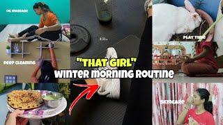 6AM *That Girl* WINTER MORNING ROUTINE ️#school #thatgirl #morningroutine #winter #winterroutine