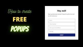 How to create FREE Popups, Slideins using wordpress, Hustle Plugin