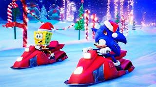 Christmas Spongebob and Sonic Hedgehog Holidays Adventure