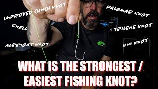 THE ONE FISHING KNOT YOU NEED TO KNOW!!! STRONGEST AND EASIEST TO TIE!