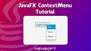 JavaFX ContextMenu Tutorial For Beginners