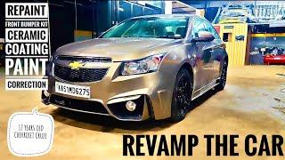 CHEVROLET CRUZE GETS A NEW LOOK WITH A MAKEOVER | BODY KIT | ALLOYS PAINTING | INTERIOR CLEANING