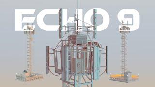 Echo-9 Communication Tower - 3d Showcase | Blender | Hardsurface Modeling | Base Renders