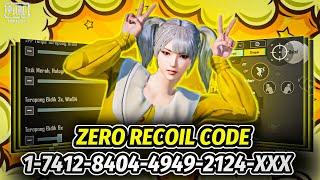 PUBG 2024 NO RECOIL/ZERO RECOIL SENSITIVITY CODE | BGMI BEST SENSITIVITY SETTINGS.