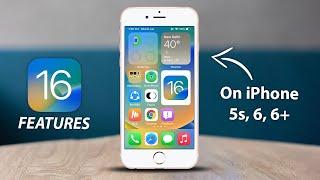 How to Install iOS 16 UI Features on iPhone 5s, 6, 6+ || iOS 16 Update for older iPhones