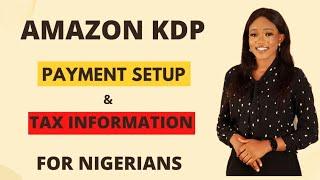 How to Create and Verify Amazon KDP Account in Nigeria...Step by Step guide to create an Amazon acct