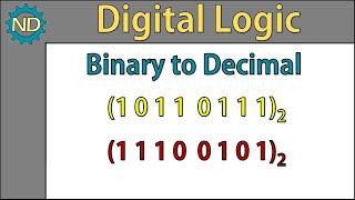 Convert a binary number to decimal