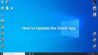 How to Update Zoom on your Laptop