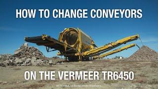 How to change the conveyor on your Vermeer TR6450 trommel screen