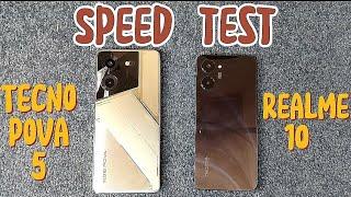 Tecno Pova 5 vs. Realme 10 | Speed Test