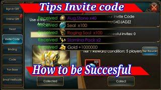 Tips Invite code How to be Work the code!!  Legacy of discord