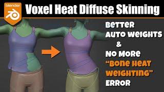 Blender: Voxel Heat Skinning addon (Automatic Weights on Steroids)