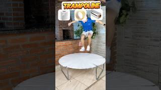 Qual fita fez o trampolim mais forte?! #shorts #challenge